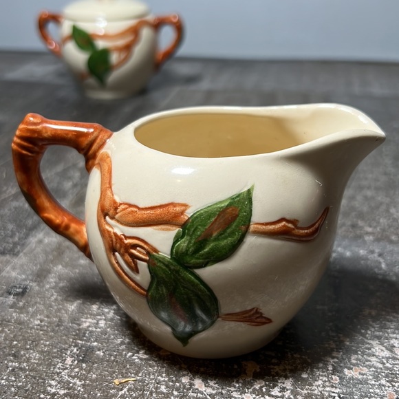 Vintage 70s Franciscan APPLE Sugar Bowl & Creamer Salt & Pepper Shakers Set Rare - Picture 7 of 13